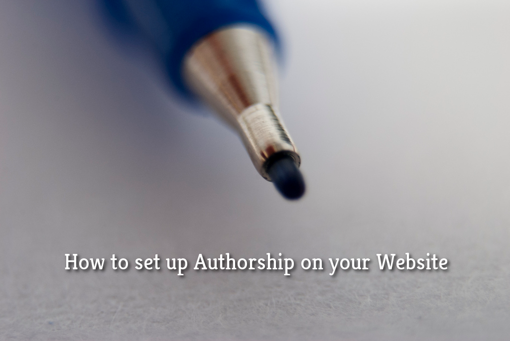 Setting up Authorship on your Website